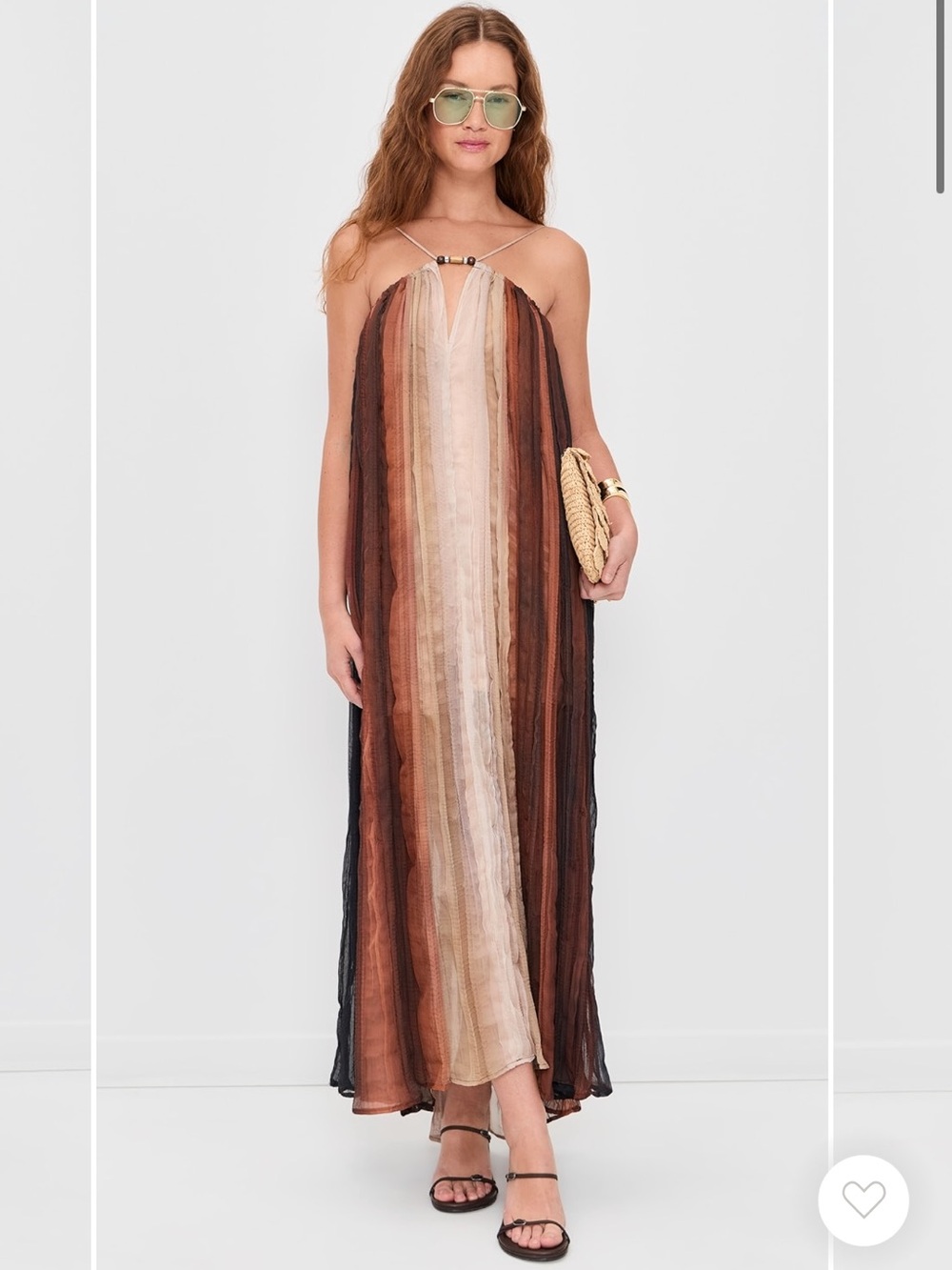 NWT Sabina Musayev Nella Dress in brown print size Small